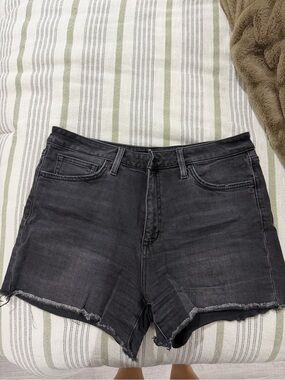 Joe's Jeans Black Washed Denim Cutoff Shorts